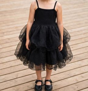 Black Tiered Ruffle Dress