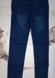 Women Skinny High Rise Blue Jeans