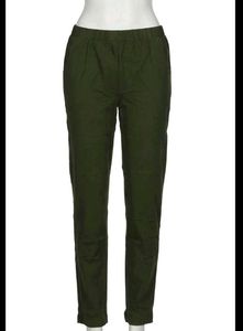 Olive Green Casual leggings💐