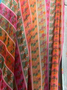 Olive Green Cotton Suit With Dupatta And Lower