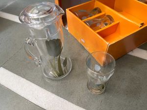 🆕 Floral Pitcher &amp; Glasses Set