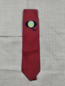Men's Red Patterned Tie
