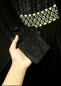 Elegant Black Abaya Gown