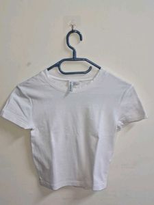 White Crop Top