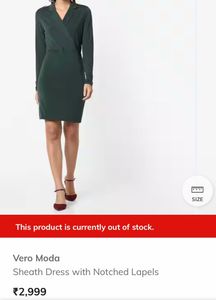 Vero Moda Green Sheath Dress