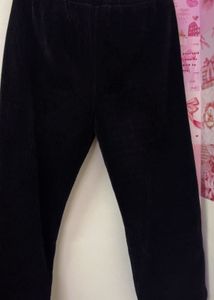 WINTER Black Corduroy Wide Leg Pants
