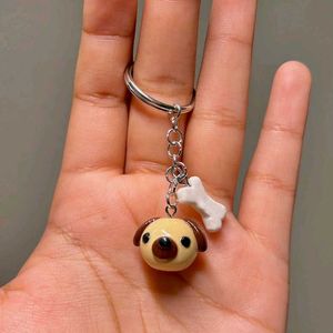 Clay Pup Keychain 🐶 🦴