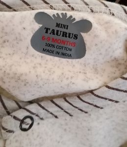 Taurus Grey Printed Romper ( Boys)