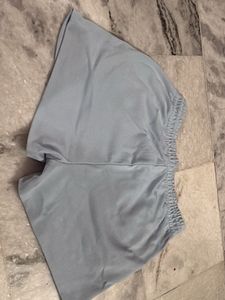 Light Blue Drawstring Shorts