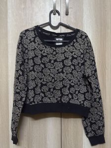 Floral Print Sweater