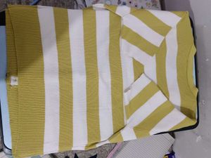 Striped Button-Up Cardigan
