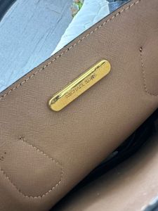 Authentic Michael Kors Black Leather Tote Bag