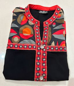 Retro Print Tunic Dress
