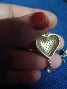 Heart Pendant &amp; Earrings Set
