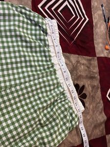 Green Gingham Palazzos