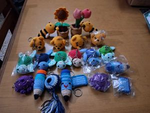 Handmade Crochet Keychains & Charms
