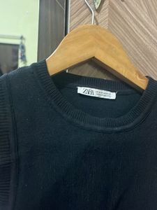Zara Black Knit Top