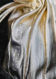 Estee lauder Elegant Gold Metallic Clutch Bag