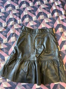 H&amp;M Black Leather Skirt