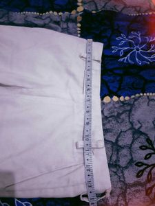 Beige Straight Leg Trousers
