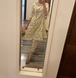 Floral Printed Kurta Set without dupatta