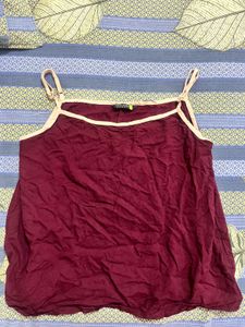 Maroon Camisole Top