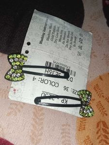 Sparkling Bow Hair Clips