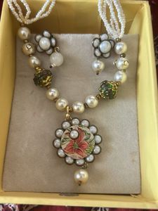 pearl Beaded Necklace Set