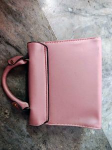 Chic Pink Handbag with Ballet &amp; Dragonfly Embellis