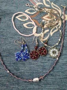 Delicate Beaded Necklace handmade