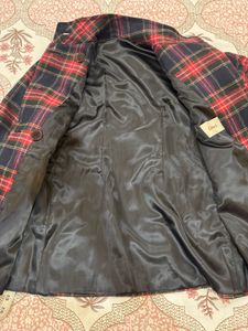 Tartan Double-Breasted Jacket