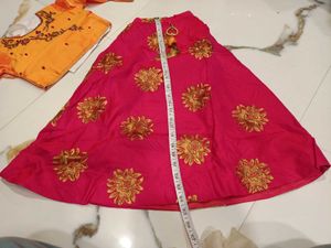 Festive Girls' Lehenga Choli Set
