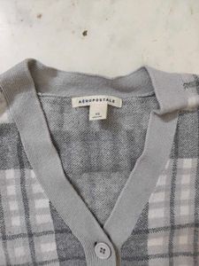 Banana Republic Plaid Cardigan Sweater
