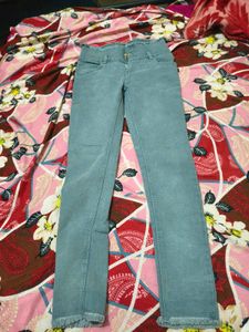 High-Waisted Light Blue Jeans