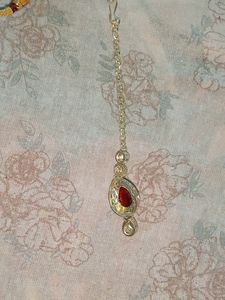 Choker Red Green Multicolour Stone Set