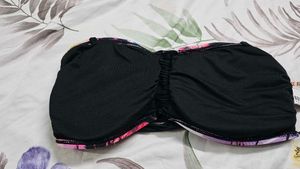 Forever 21 Palm Tree Bandeau Bikini Top