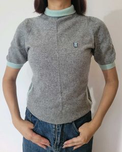 Cozy Grey Knit Top
