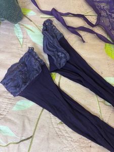 savana lingerie set w Stockings (combo)