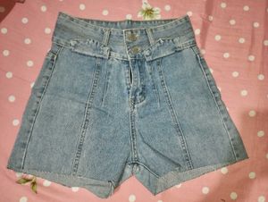 High Waisted Denim Shorts