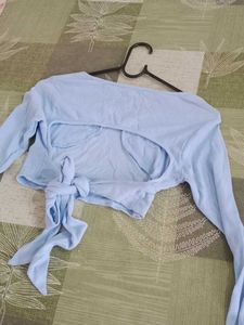 stylish backless top