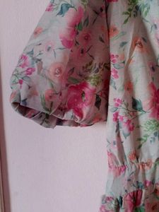 Floral Tiered Mini Dress