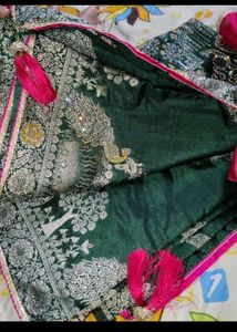 Exquisite Peacock embroidery saree