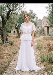 Elegant White Lace Bridal Gown