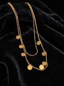 Layered Gold Coin Necklace