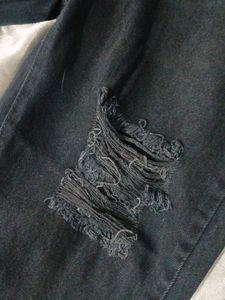 Torn Jean (Faded Black Colour)