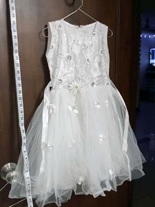 Sparkly White Tulle Dress