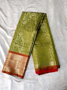 Green Semi Kanchi Pattu Saree