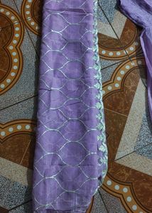 Elegant Lavender Kurta Set with Dupatta