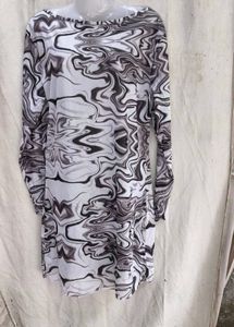 I. Marble mesh bodycon