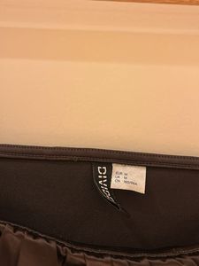 H&amp;M Brown Faux Leather Crop Top